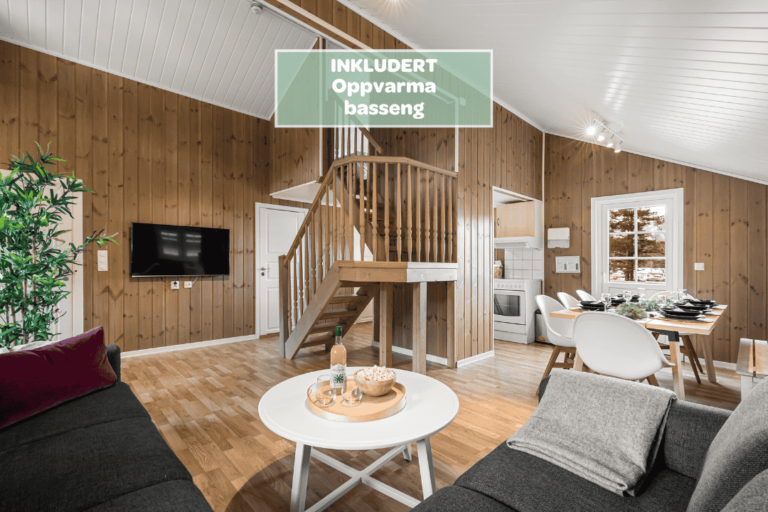 8-sengs Familiehytte med fjordutsikt